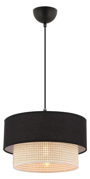 Lustră pe cablu ECHO 1xE27/60W/230V negru/crem