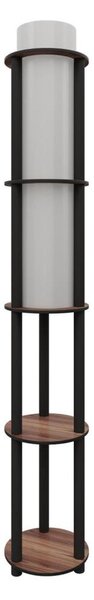 Lampadar cu polițe NOTO, 1xE27/40W/230V, maro/negru