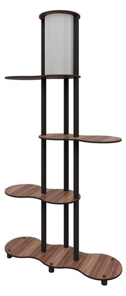 Lampadar cu polițe NOTO 1xE27/40W/230V maro/negru