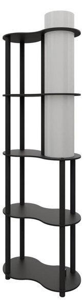 Lampadar NOTO cu polițe, 1xE27/40W/230V, negru