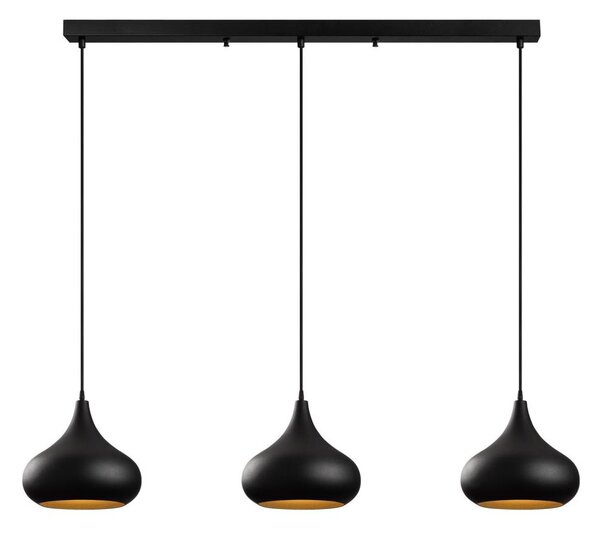 Lustră suspendată pe cablu MUBA 3xE27/40W/230V negru