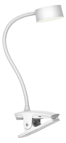 Top Light LED – lampă de birou cu clemă BELLA, dimabilă cu control tactil, LED/4,8W/5V 3000-6500K, albă