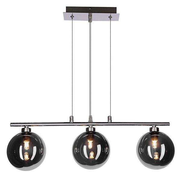 Lustră pe cablu SOMUL 3xG9/20W/230V fumuriu-negru