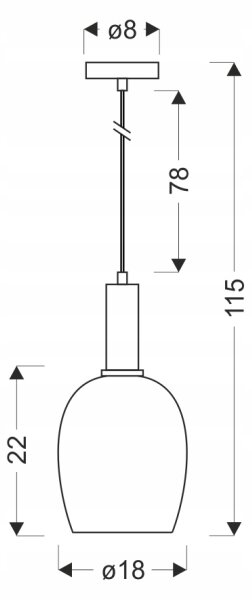 Lustră suspendată pe cablu WOLKEN 1xE27/40W/230V alb/negru