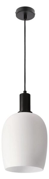 Lustră suspendată pe cablu WOLKEN 1xE27/40W/230V alb/negru