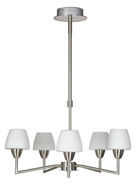 Lustră pe tijă TOGO 5xG9/40W/230V crom mat/alb