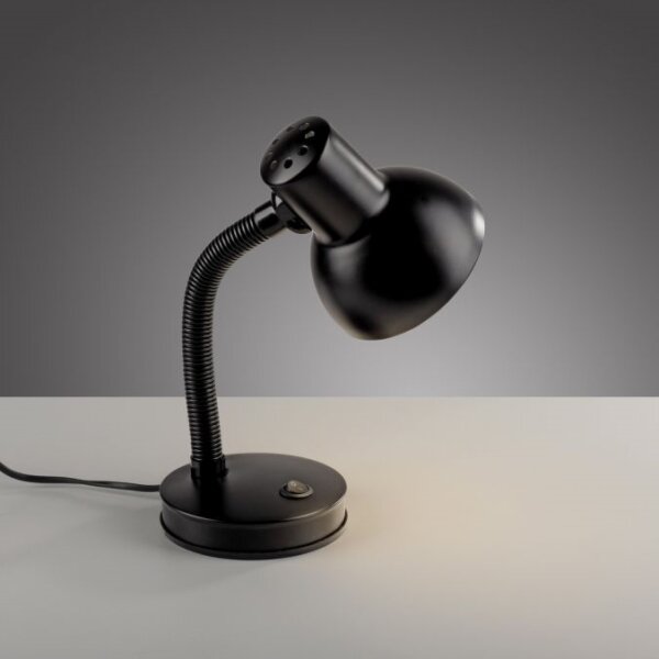 JUST LIGHT. 11080-18 - Lampă de birou flexibilă FLEXI 1xE27/25W/230V, neagră