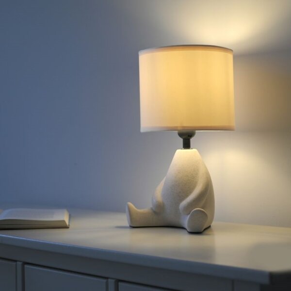JUST LIGHT 14190-39 - Lampă de masă TED 1xE27/25W/230V, bej
