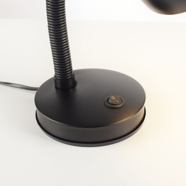 JUST LIGHT. 11080-18 - Lampă de birou flexibilă FLEXI 1xE27/25W/230V, neagră