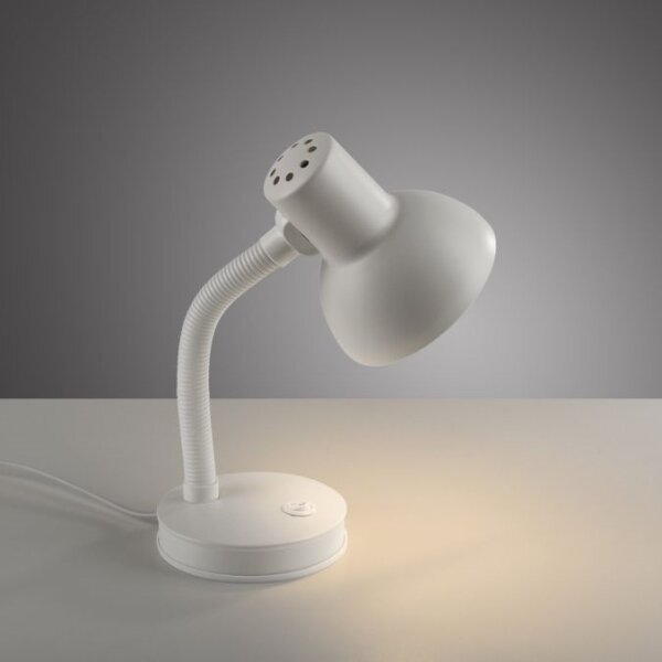 JUST LIGHT. 11080-16 - Lampă de birou flexibilă FLEXI 1xE27/25W/230V albă