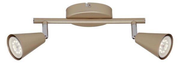Spot LED Briloner 2849-027 GOLD BASIC 2xGU10/5W/230V