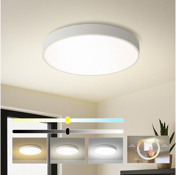 Brilagi - Plafonieră LED POOL 60W 230V 3000/4000/6000K, diam. 60 cm, albă