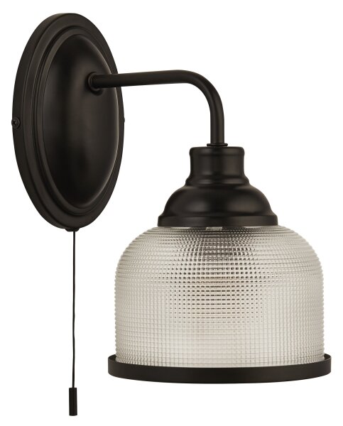 Lampă de perete Searchlight 2671-1BK HIGHWORTH 1xE27/60W/230V negru