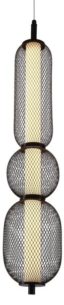 Pendul cu cablu PUMA LED/15W/230V, diam. 14 cm, negru