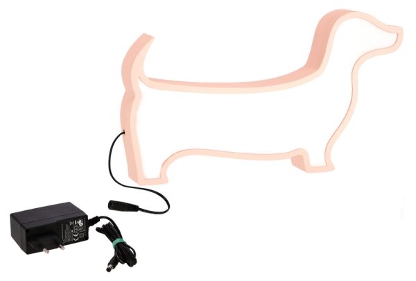 Lampă de birou LED pentru copii DOG LED/12W/230V roz