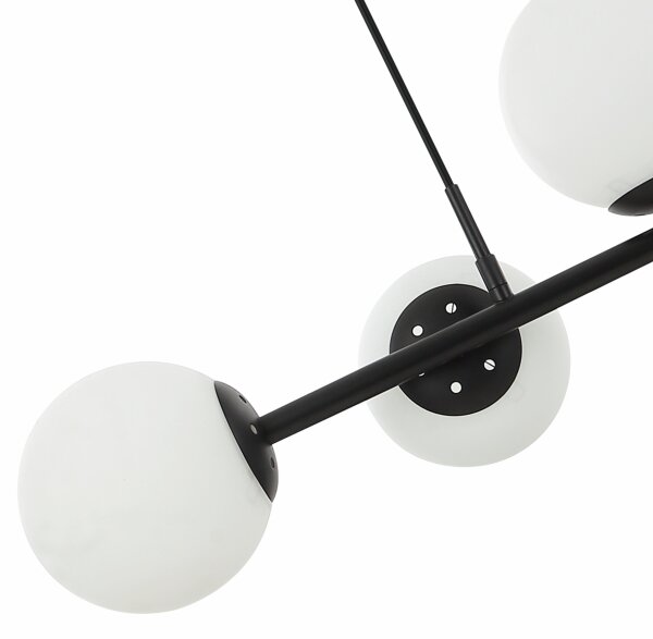 Candelabru suspendat pe cablu MADDIE 5xE14/5W/230V negru