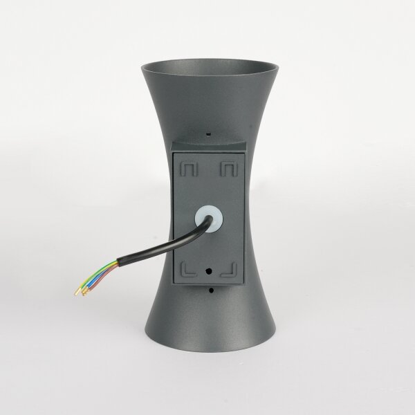 Brilagi - Aplica LED de exterior BICON, 10W, 230V, antracit, IP44
