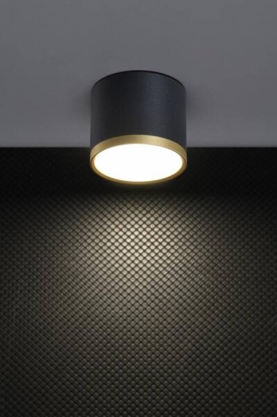 Spot LED TUBA LED/9W/230V negru/auriu