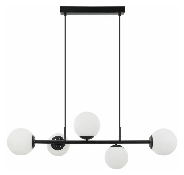 Candelabru suspendat pe cablu MADDIE 5xE14/5W/230V negru