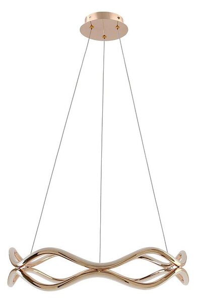 Lustră LED suspendată pe cablu VAVE LED/28W/230V aur roz