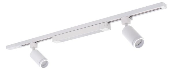 Spot LED pe șină TRACER 2xGU10/10W/230V + LED/20W, 1 m, alb
