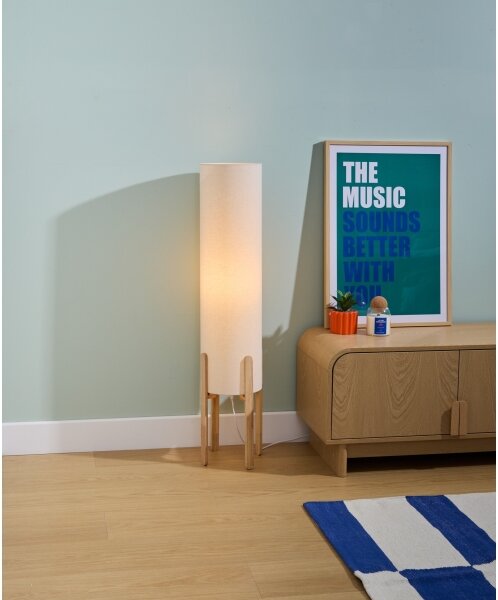 Lampadar Atmosphera KEYAH 1xE27/25W/230V, lemn de hevea