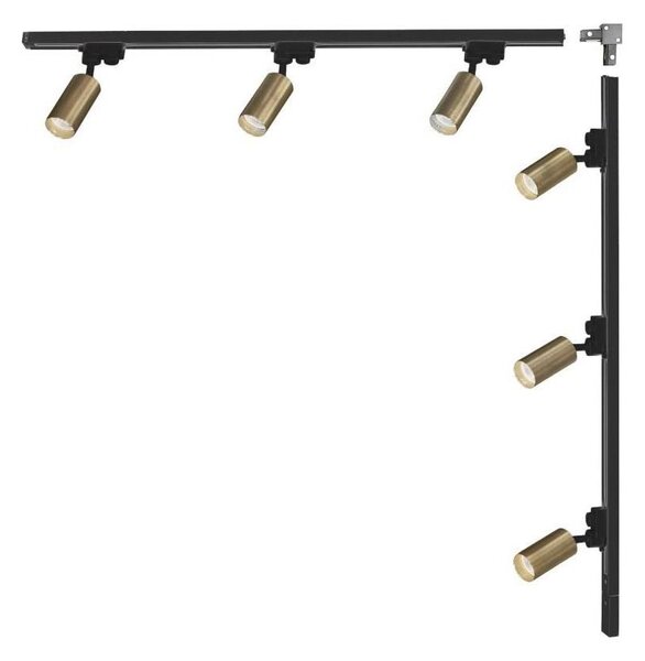 Zuma Line 3563 - Spot pentru sistemul de șină TUBE 6xGU10/35W/230V negru/auriu