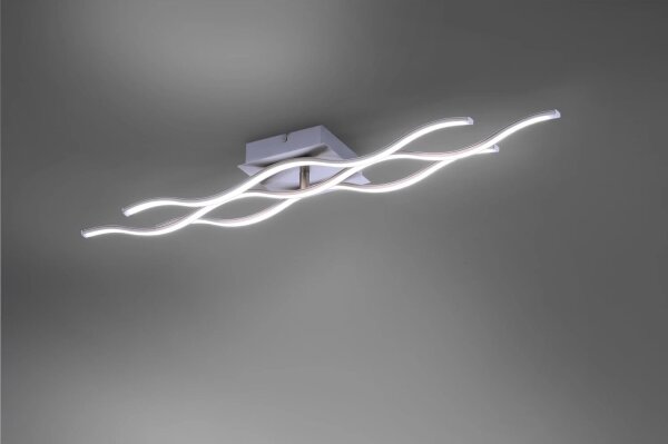 Plafonieră LED RGB dimabilă JUST LIGHT. 16266-55 LOLA WAVE LED/30W/230V + telecomandă