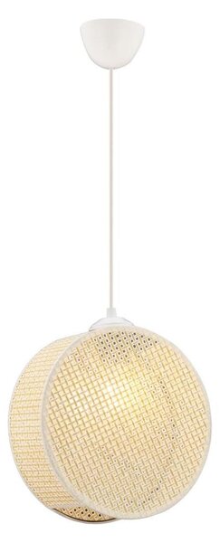 Pendul cu cablu DRUM 1xE27/60W/230V crem