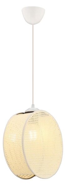 Lustră pe cablu DRUM 1xE27/60W/230V crem