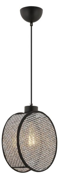 Candelabru cu cablu DRUM, 1 x E27, 60W, 230V, gri/negru
