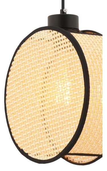 Pendul pe cablu DRUM 1xE27/60W/230V bej/negru