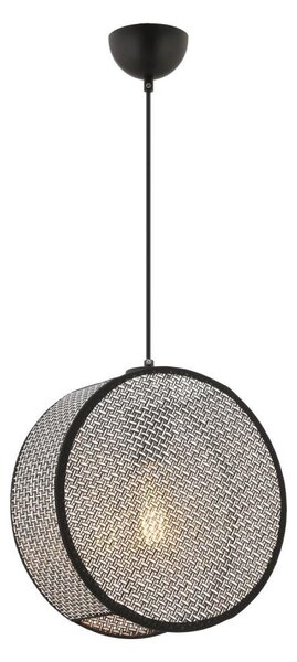 Lustră pe cablu BIG DRUM 1xE27/60W/230V gri/negru