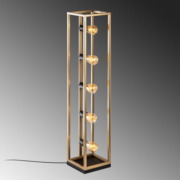 Lampadar KAFES 5xE27/40W/230V auriu