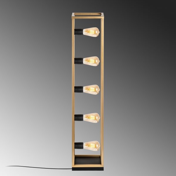 Lampadar KAFES 5xE27/40W/230V auriu