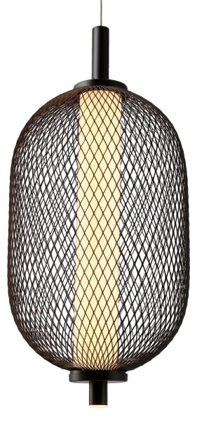 Pendul LED pe cablu PUMA LED/10W/230V diam. 15 cm negru