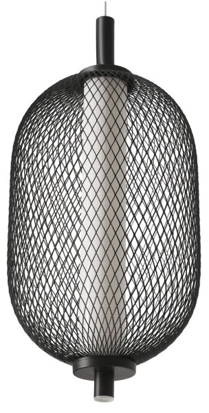 Pendul LED pe cablu PUMA LED/10W/230V diam. 15 cm negru