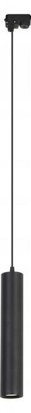 Lustra pe sina monofazata, 3 x bec LED GU10, 35W, 54 x 1300 mm, negru mat