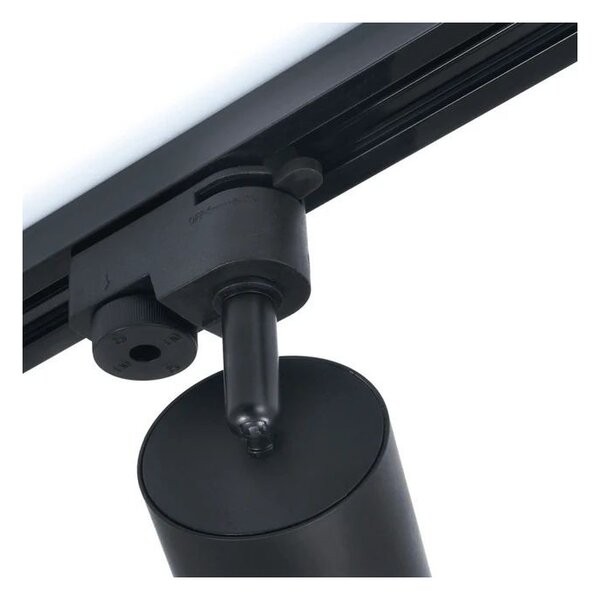 Sina monofazata pentru spoturi LED, maxim 1000W, IP20, aluminiu, 100 x 3.4 x 1.9 cm, negru