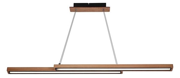 Candelabru LED SENTO suspendat pe cablu, 19W/230V, lemn