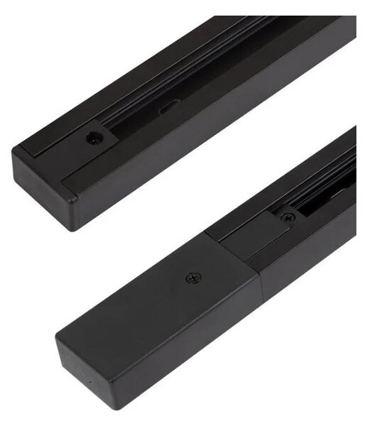 Sina monofazata pentru spoturi LED, maxim 1000W, IP20, aluminiu, 100 x 3.4 x 1.9 cm, negru