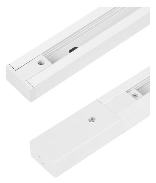 Sina monofazata pentru spoturi LED, alb mat, 1000W, IP20, aluminiu, 100 x 3.4 x 1.9 cm