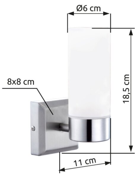 Brilagi - Aplica de perete pentru baie RAY 1xE14/40W/230V IP44