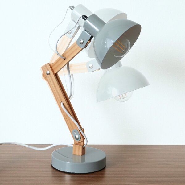 Brilagi - Lampă de birou FOCUS 1xE27/40W/230V, gri