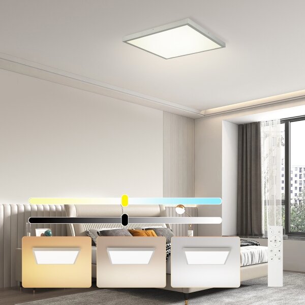 Brilagi FRAME SMART - corp de iluminat LED reglabil pentru baie LED/50W/230V 60x60 IP44 + telecomandă