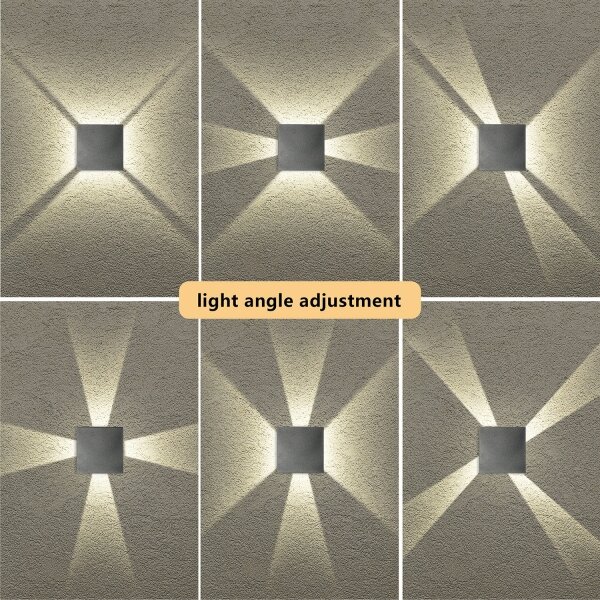 Brilagi - Aplica LED de exterior QUADRAY, 4W, 230V, antracit, IP65