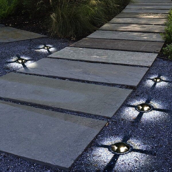 Brilagi - Lampă LED de exterior încastrabilă GROUNDRAY LED/1W/230V, neagră, IP67