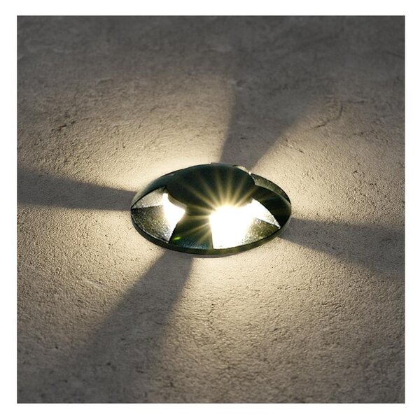 Brilagi - Lampă LED de exterior încastrabilă GROUNDRAY LED/1W/230V, neagră, IP67