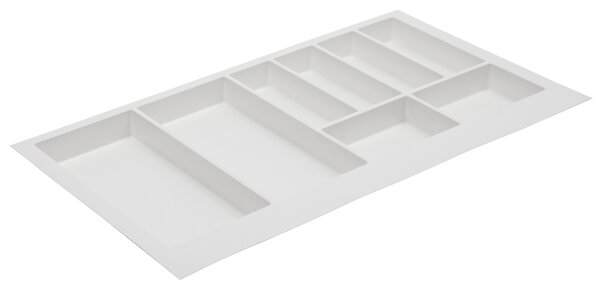 Suport organizare tacamuri Axispace, alb, pentru latime exterioara corp 900 mm, montabil in sertar de bucatarie