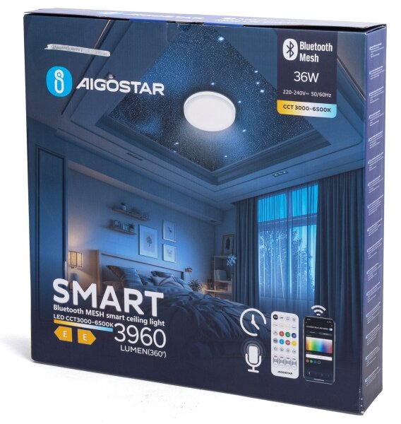 Aigostar - Plafonieră LED 36W 230V cu telecomandă